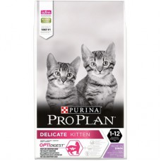 Сухой корм для котят Pro Plan с чувствительным пищеварением или с особыми предпочтениями в еде, с высоким содержанием индейки
