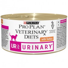 Pro Plan Veterinary Diets URINARY UR для взрослых кошек при болезни нижних отделов мочевыводящих путей, с индейкой