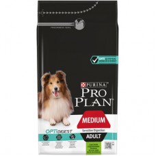 Сухой корм Pro Plan для взрослых собак средних пород с чувствительным пищеварением, с высоким содержанием ягненка