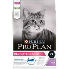 Сухой корм Pro Plan для кошек старше 7 лет с чувствительным пищеварением или особыми предпочтениями в еде, с высоким содержанием индейки