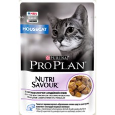 PRO PLAN  Корм влажный Pro Plan Nutri Savour HOUSECAT для взрослых кошек кусочки с индейкой в желе